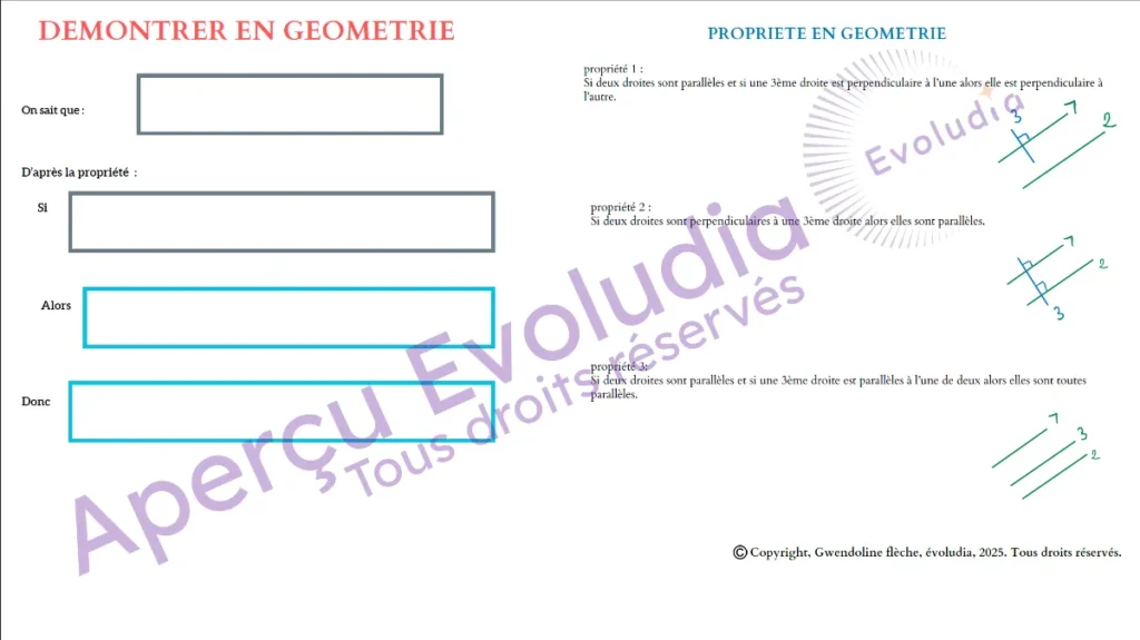 Gababrits 6e, aperçu de la page demontrer geometrie